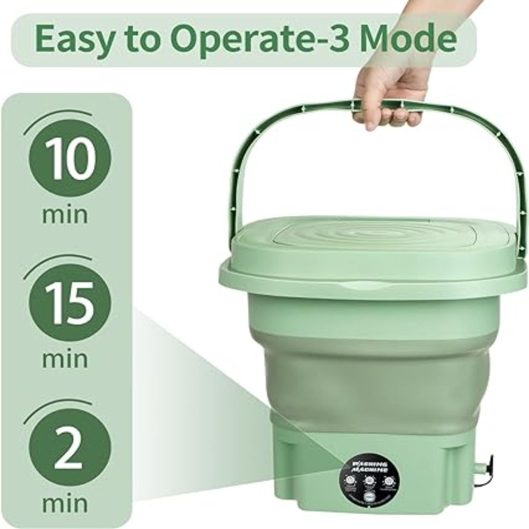 Compact and Portable Folding Washing Machine – Efficient and Space-Saving Laundry Solution | Springs Street
