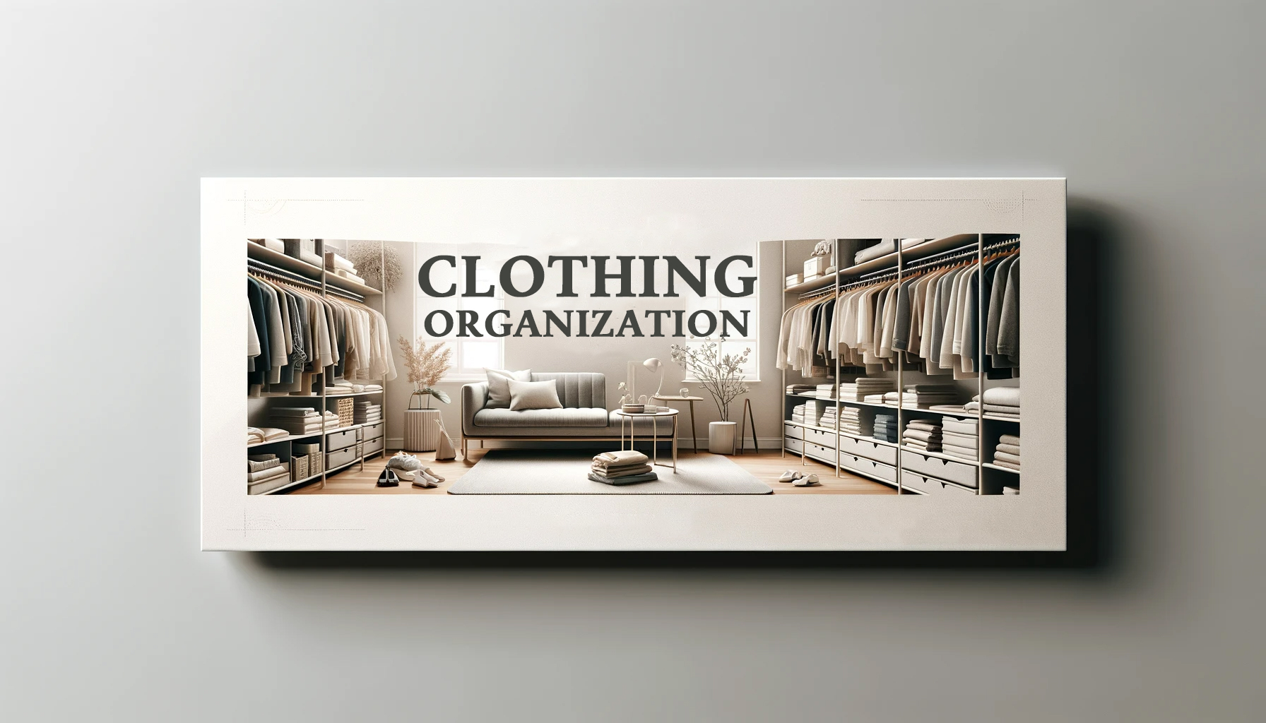 Transform your closet with our 'Clothing Organization - Simple and Elegant' solutions.