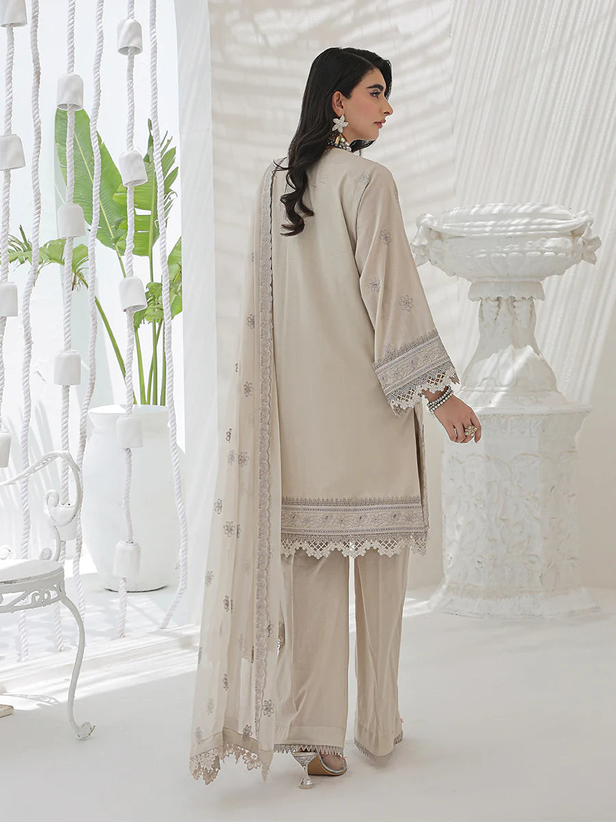 3pc Unstitched Chikankari Embroidered Suits 010