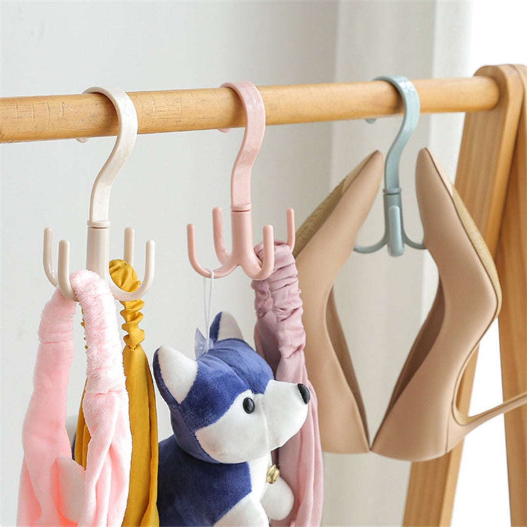 Versatile 360-Degree Rotatable Four-Claw Hook - Multi-Use Hanger for Bags | Springs Street