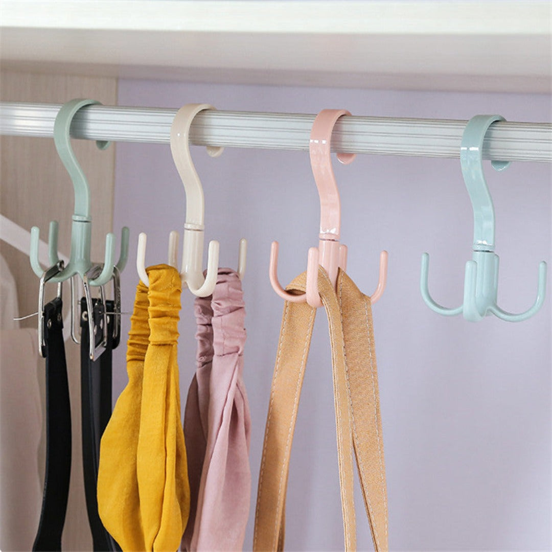 Versatile 360-Degree Rotatable Four-Claw Hook - Multi-Use Hanger for Bags | Springs Street