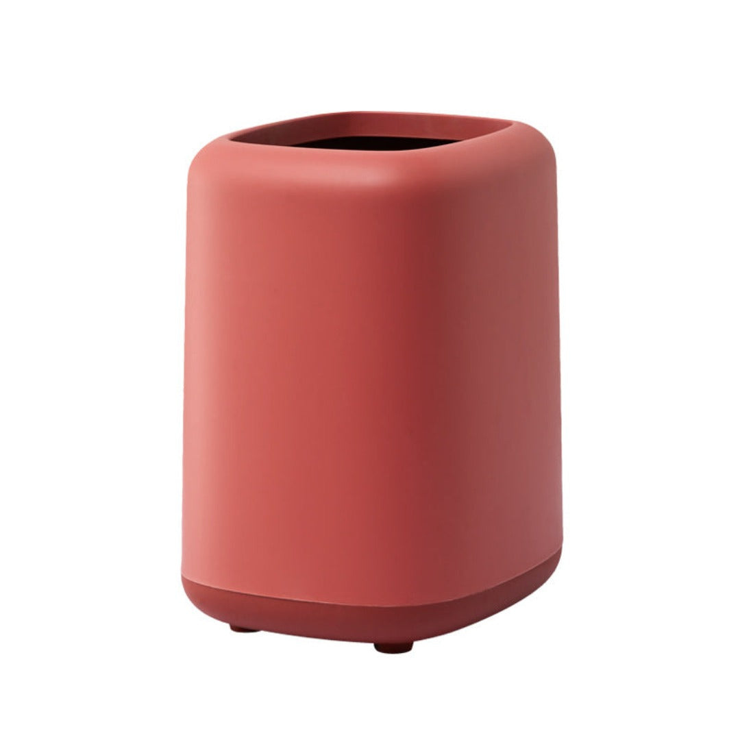 Stylish Coral Pink Trash Can: Durable, Space-Efficient Waste Solution | Springs Street