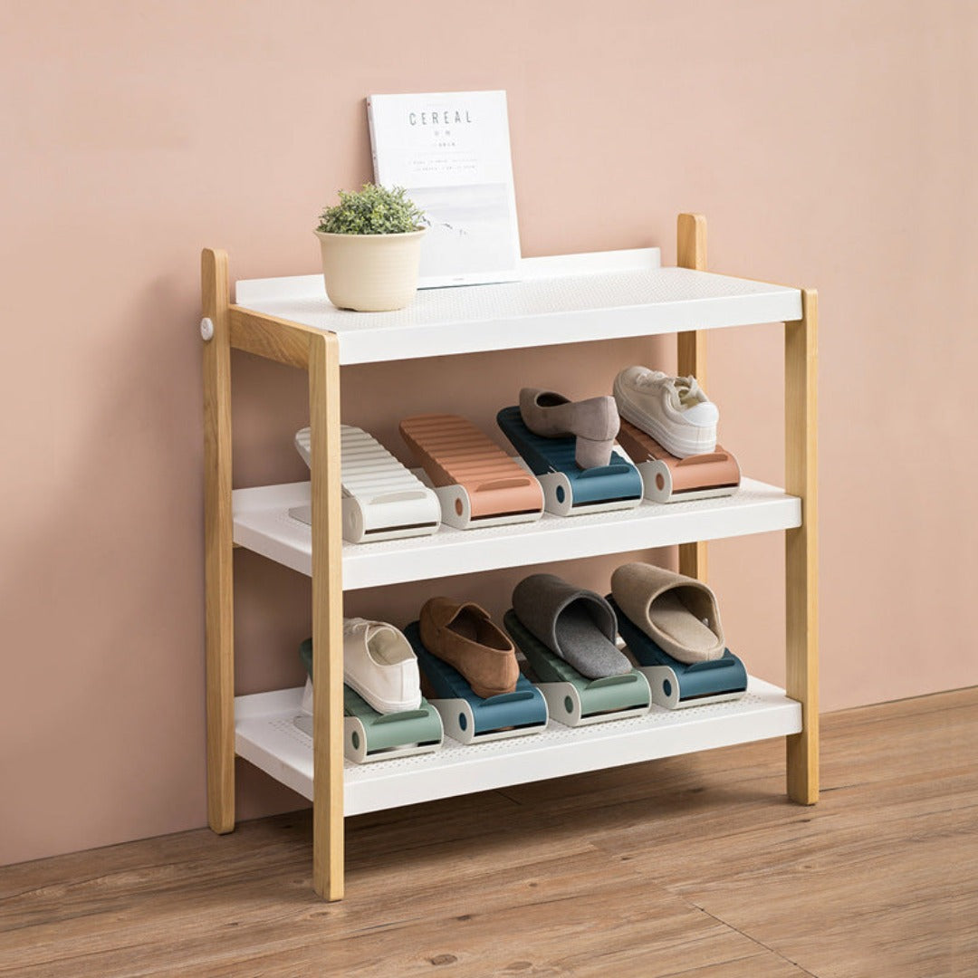 Buy Stackable Double Layer Shoe Organizer | Springs Street Online Shop UAE