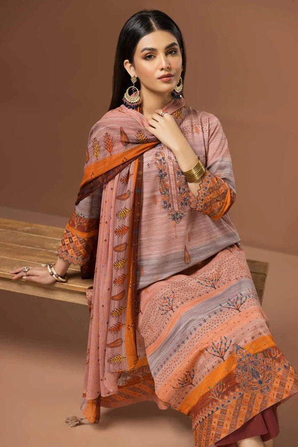 Nishat 3 Piece -Printed Embroidered Suit - 42305024