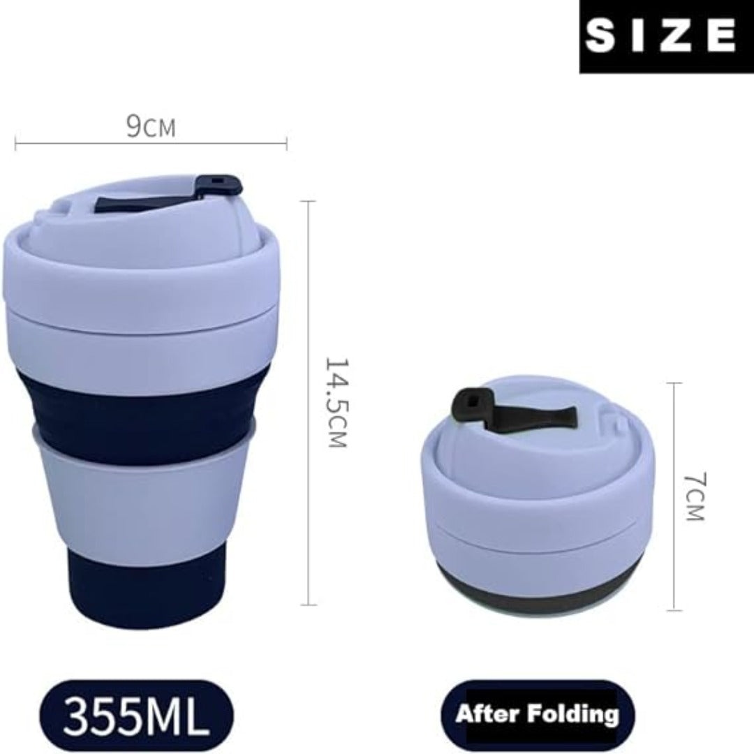 Buy Collapsible 320ml Silicone Cup for Coffee, Tea & Water | Buy at Springs Street UAE