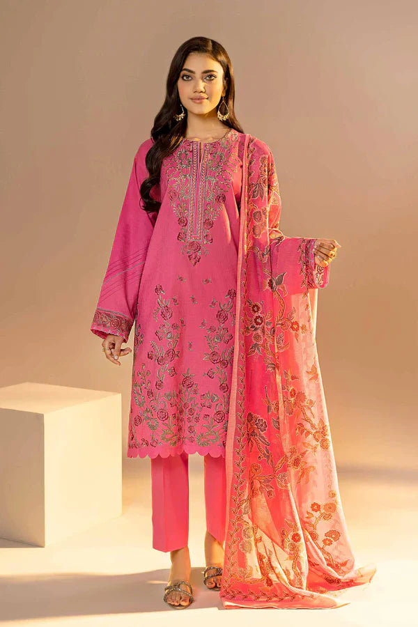 Nishat 3 Piece - Jacquard Embroidered Suit - 42301629