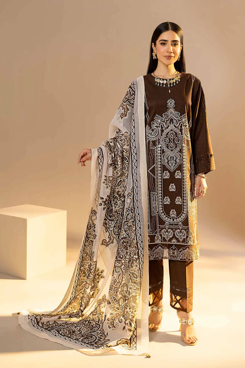 Nishat 3 Piece -Printed Embroidered Suit - 42301630