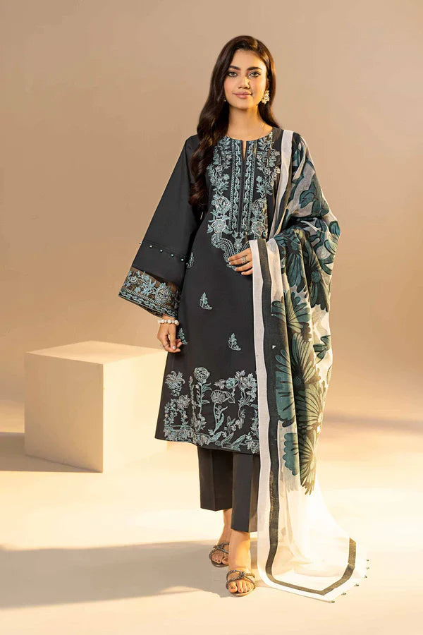 Nishat 3 Piece - Jacquard Embroidered Suit - 42301631