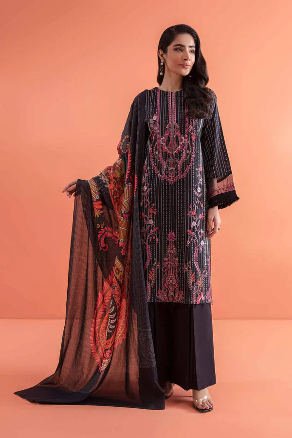 Nishat 3 Piece - Printed Embroidered Suit - 42301684