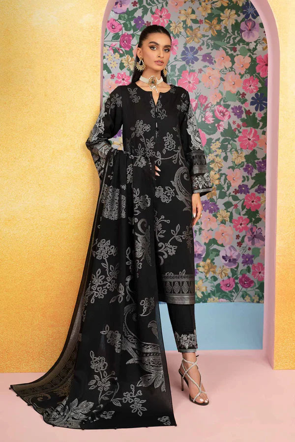 Nishat 3 Piece - Embroidered Jacquard Suit - 42301770