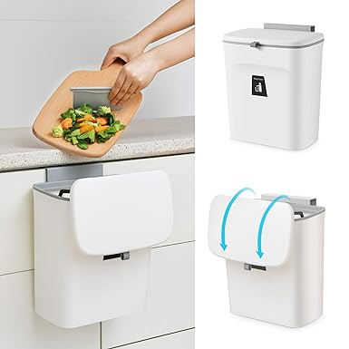 Wall-Mounted Kitchen & Bathroom Bin - trash can | Springs Street