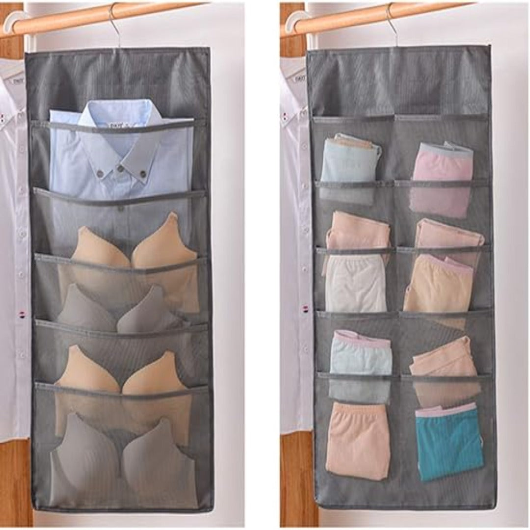 Wardrobe Hanging Storage Organizer - 36 Mesh Pockets | Springs Street