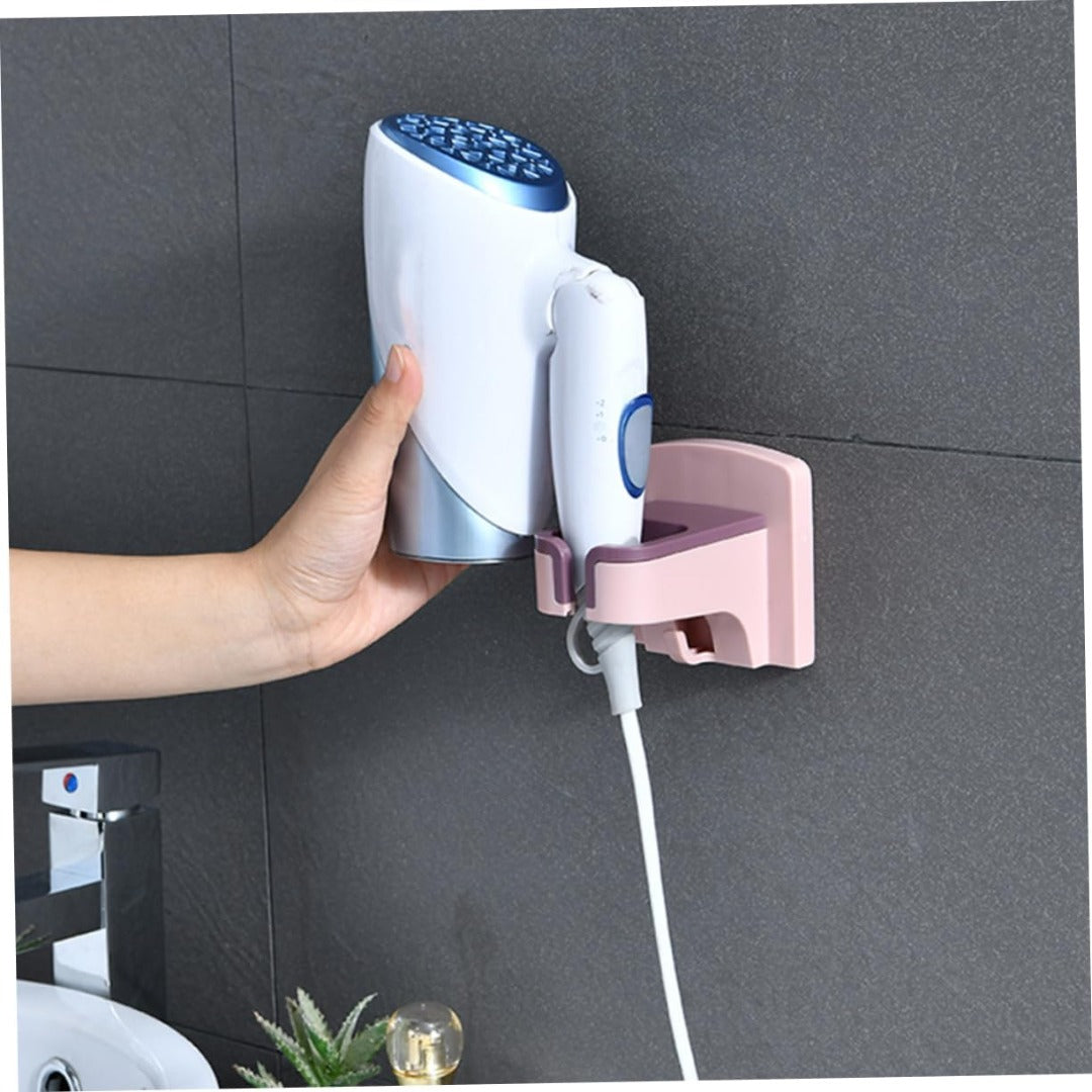 Wall-Mounted Hands-Free Hair Dryer Holder - No Drilling | Springs Street