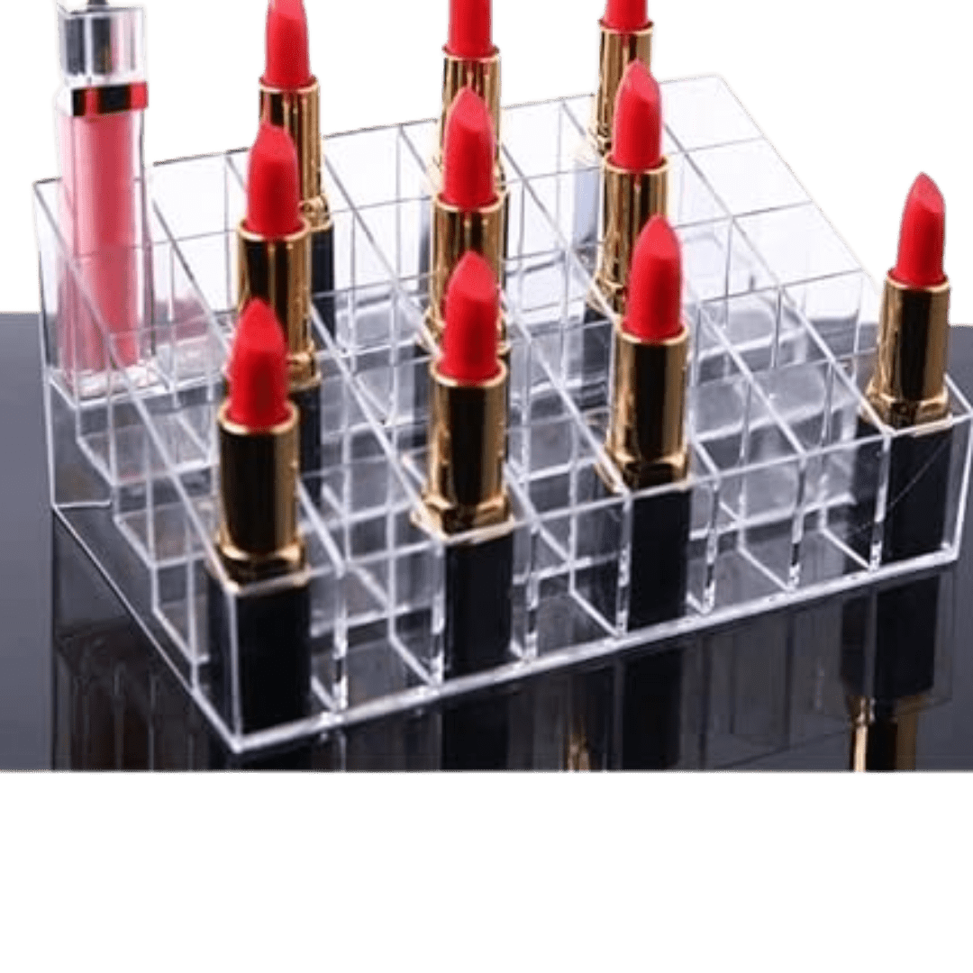 Buy Clear Acrylic Lipstick Holder Organizer with 36 Slots Storage | Springs Street UAE