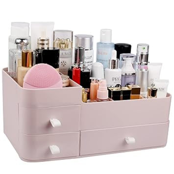Multi-Purpose Plastic Organizer with Drawers for Bedroom Jewelry