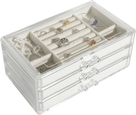 Buy Transparent Acrylic Jewelry Organizer | Spring Street Online UAE