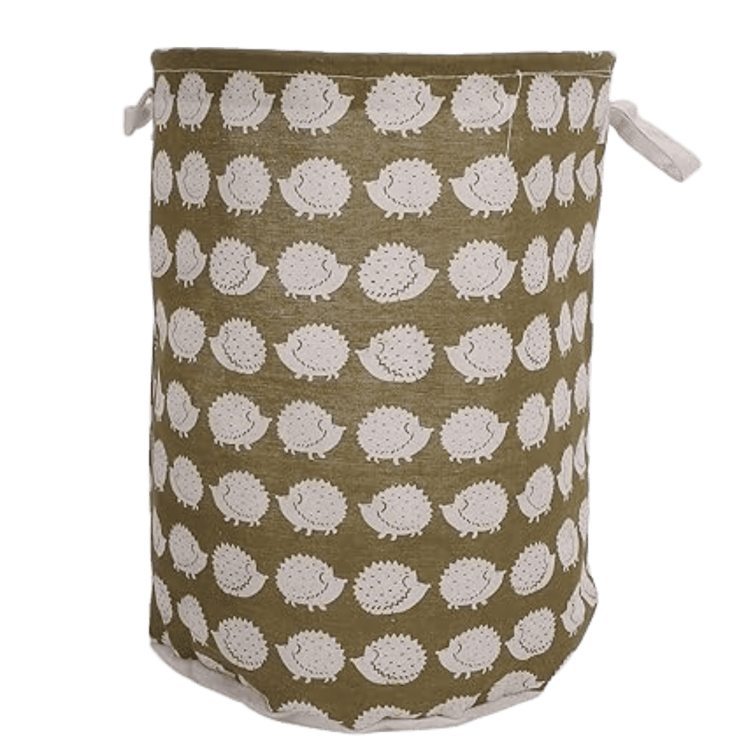 Buy Army Green Fabric Laundry Basket | Foldable Organizer | Springs Street UAE