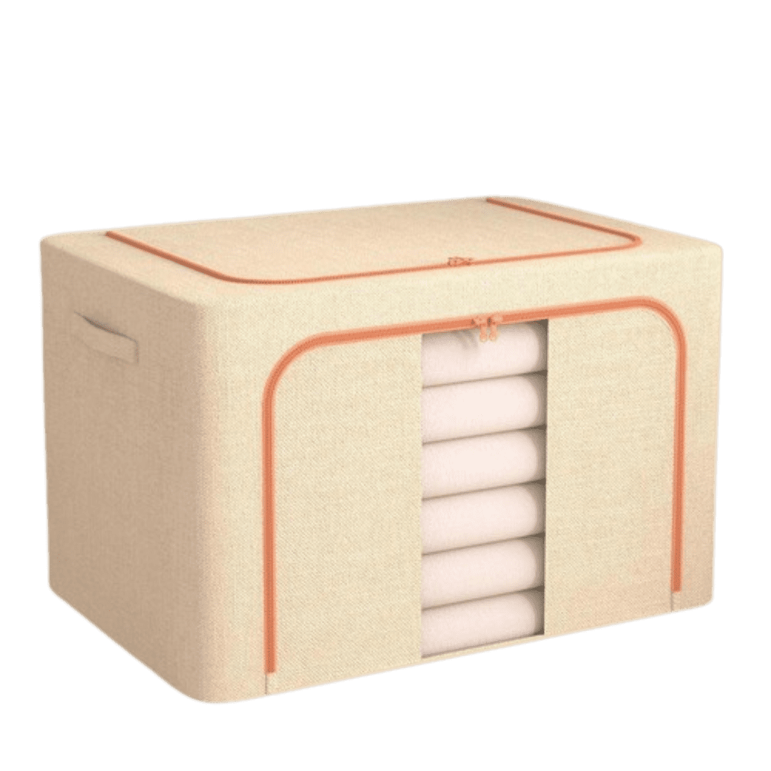 Storage Box Square -Fabric Beige Storage Box | Springs Street
