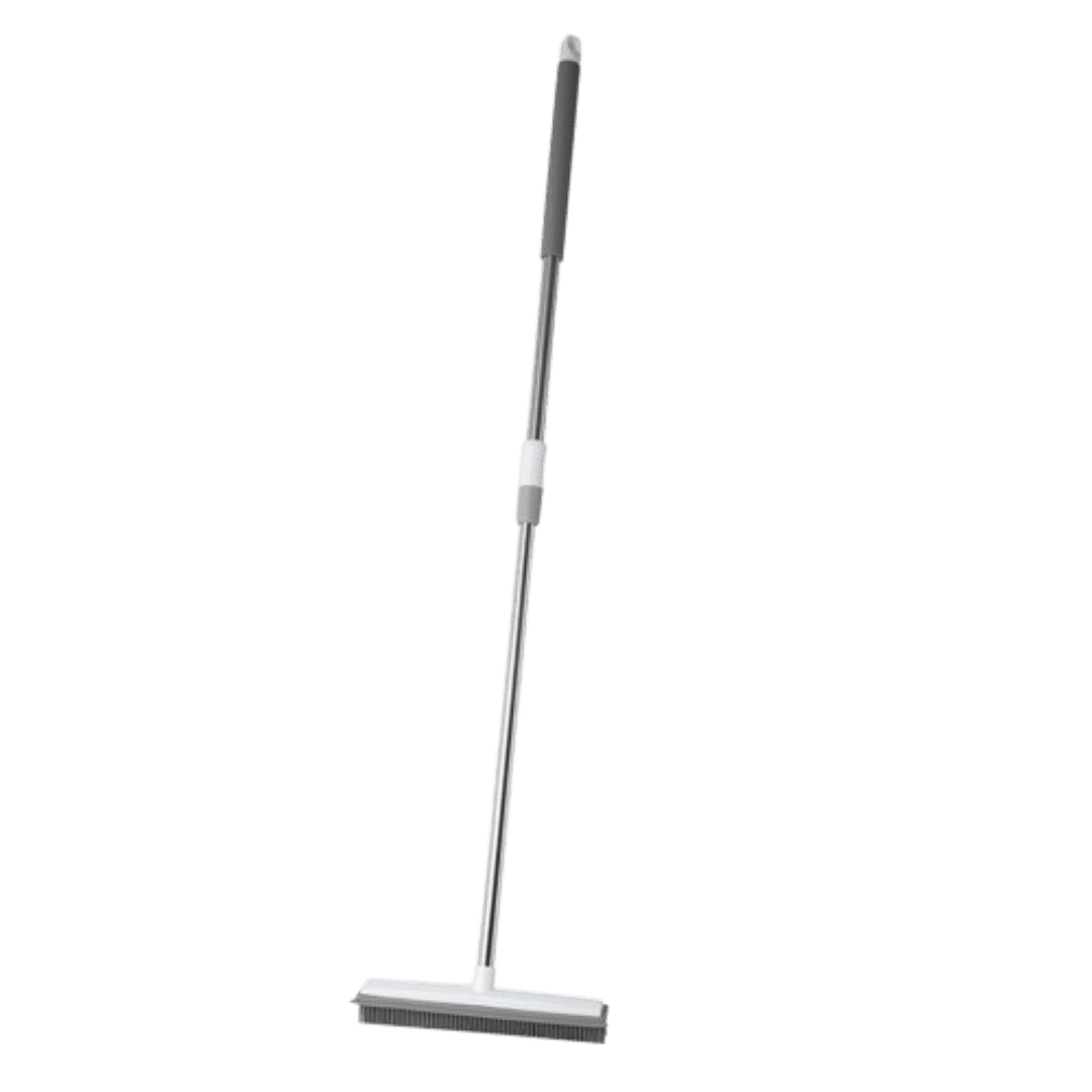 Long-Handled Floor & Toilet Brush Stiff Bristles for Grout, Silicon Scrubber | Springs Street