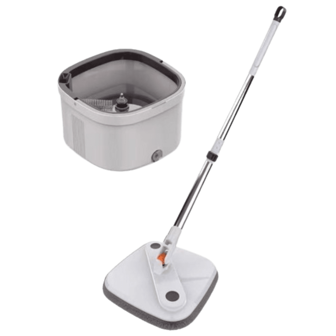 Buy 360° Microfiber Spin Mop & Square Bucket for Efficient Cleaning | Springs Street UAE