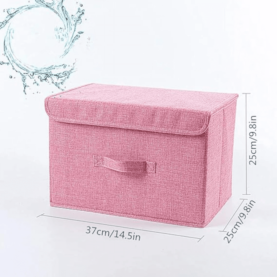 Spacious Pink Fabric Wardrobe Box Covered, Foldable & Washable for Clothing Wardrobe Box Covered, Foldable & Washable for Clothing Storage | Springs Street