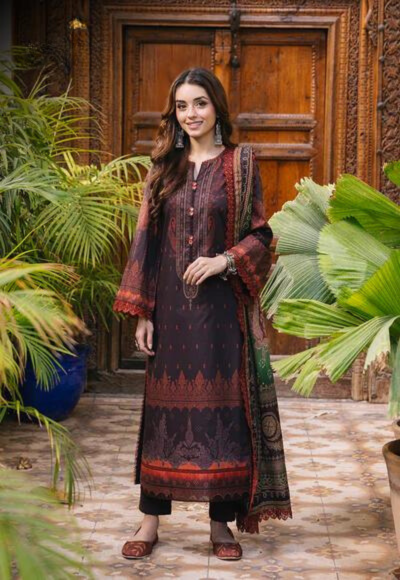 AJGB-06 PRINTED LAWN 3 PCS