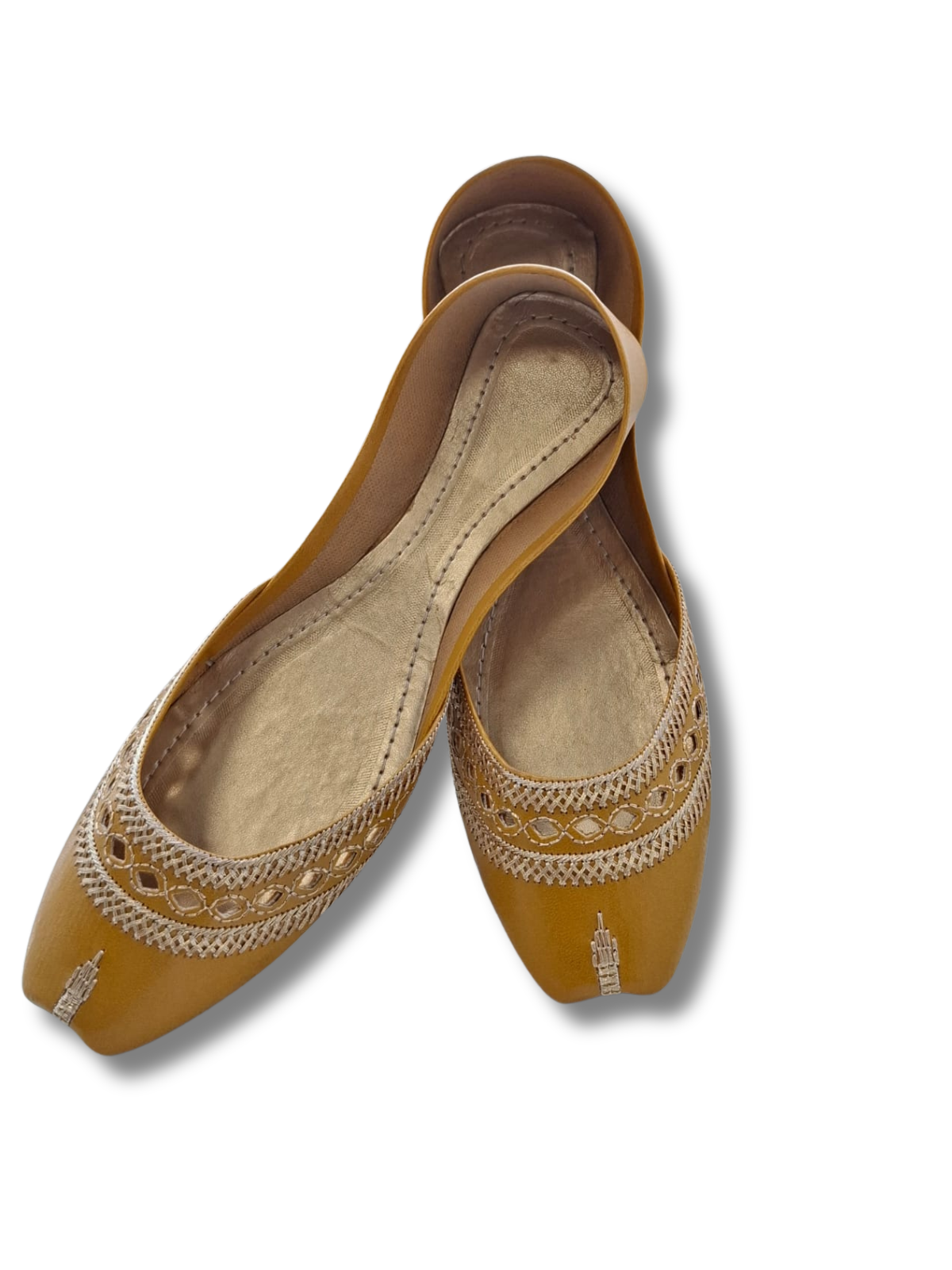 Exquisite Elegance: Handcrafted Punjabi Khussa - Authentic Pakistani Flat Jutti