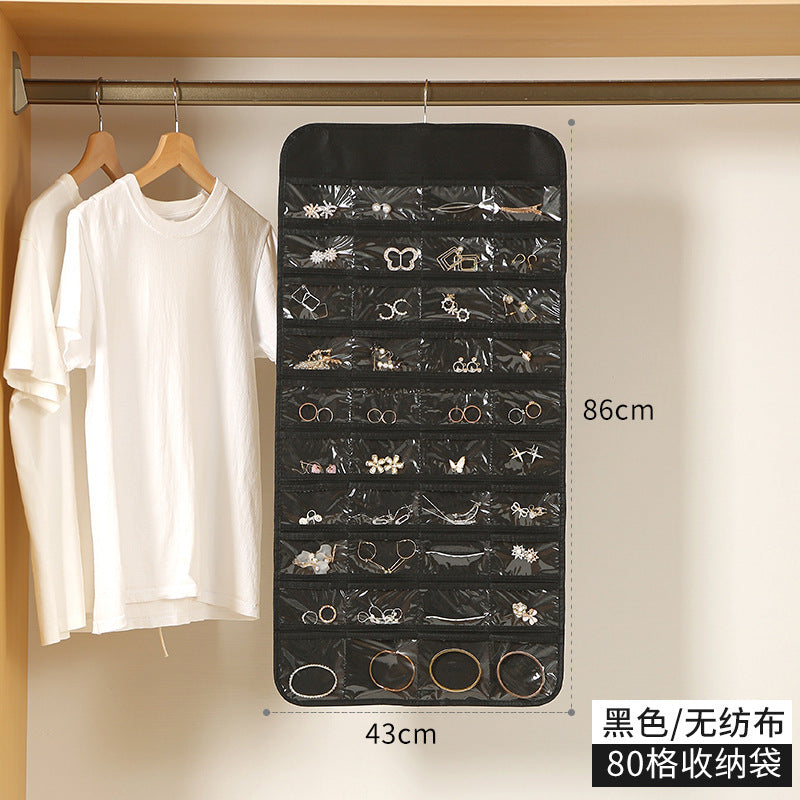 Pocket Double-Sided Hanging Jewelry Organizer for Cross-Border