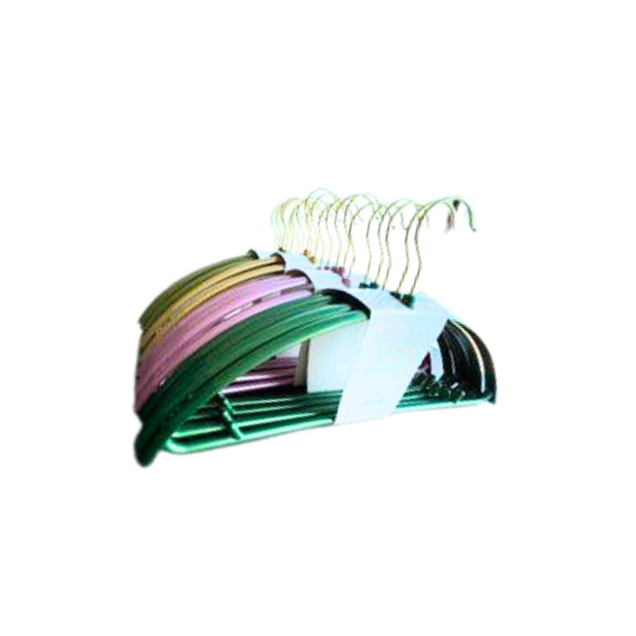 Sleek Plastic Hanger Set in Pastel Shades – Pack of 5