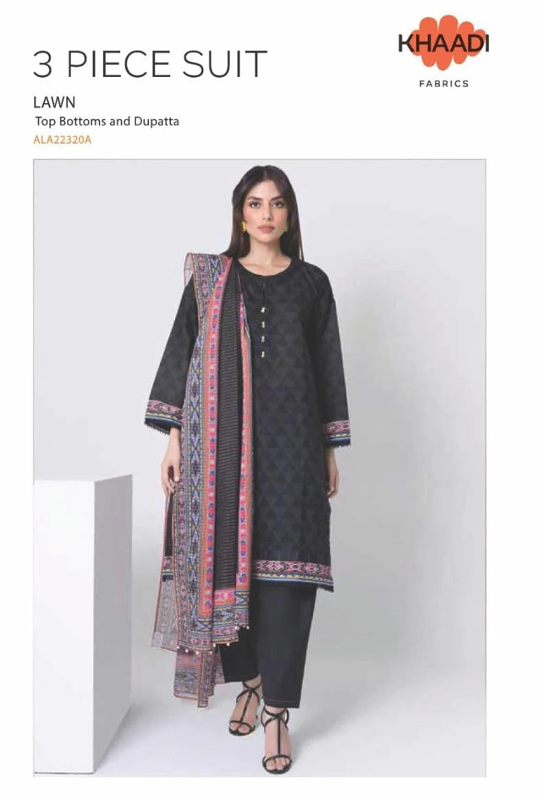 KHAADI 3PC LAWN | PRINTED: 09