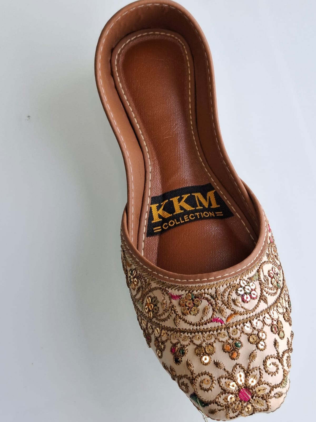 Exquisite Handmade Punjabi Khussa - Authentic Flat Pakistani Jutti