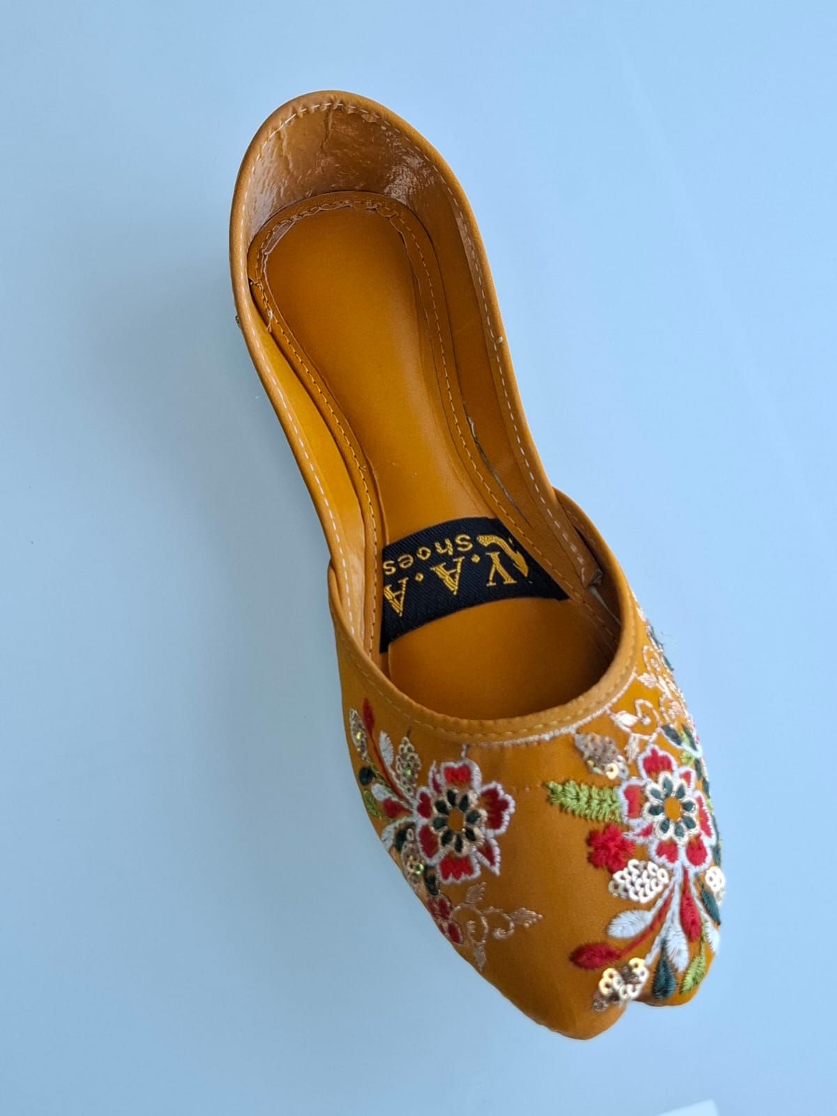 Genuine Punjabi Khussa - Handmade Flat Jutti from Pakistan