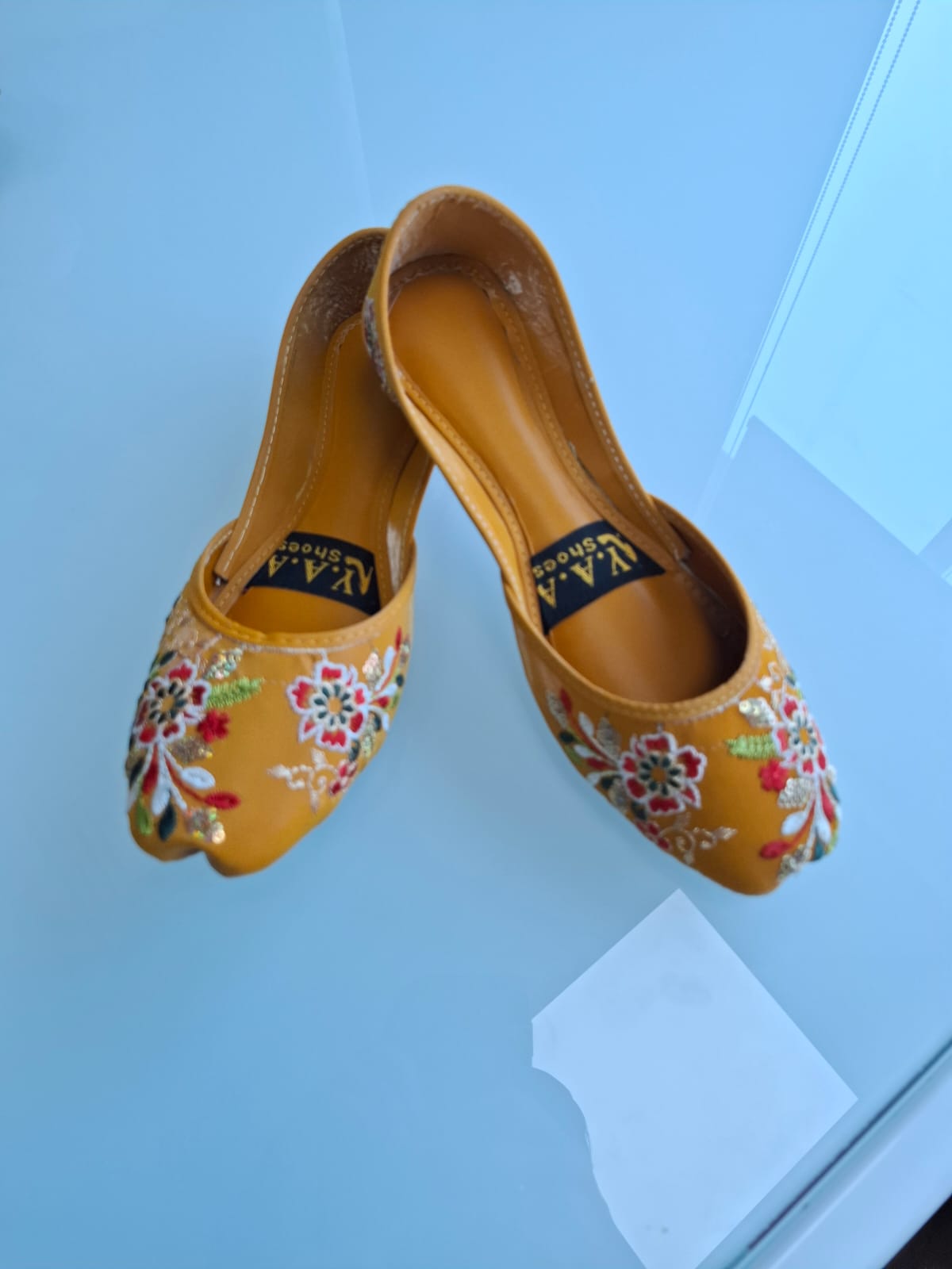 Genuine Punjabi Khussa - Handmade Flat Jutti from Pakistan