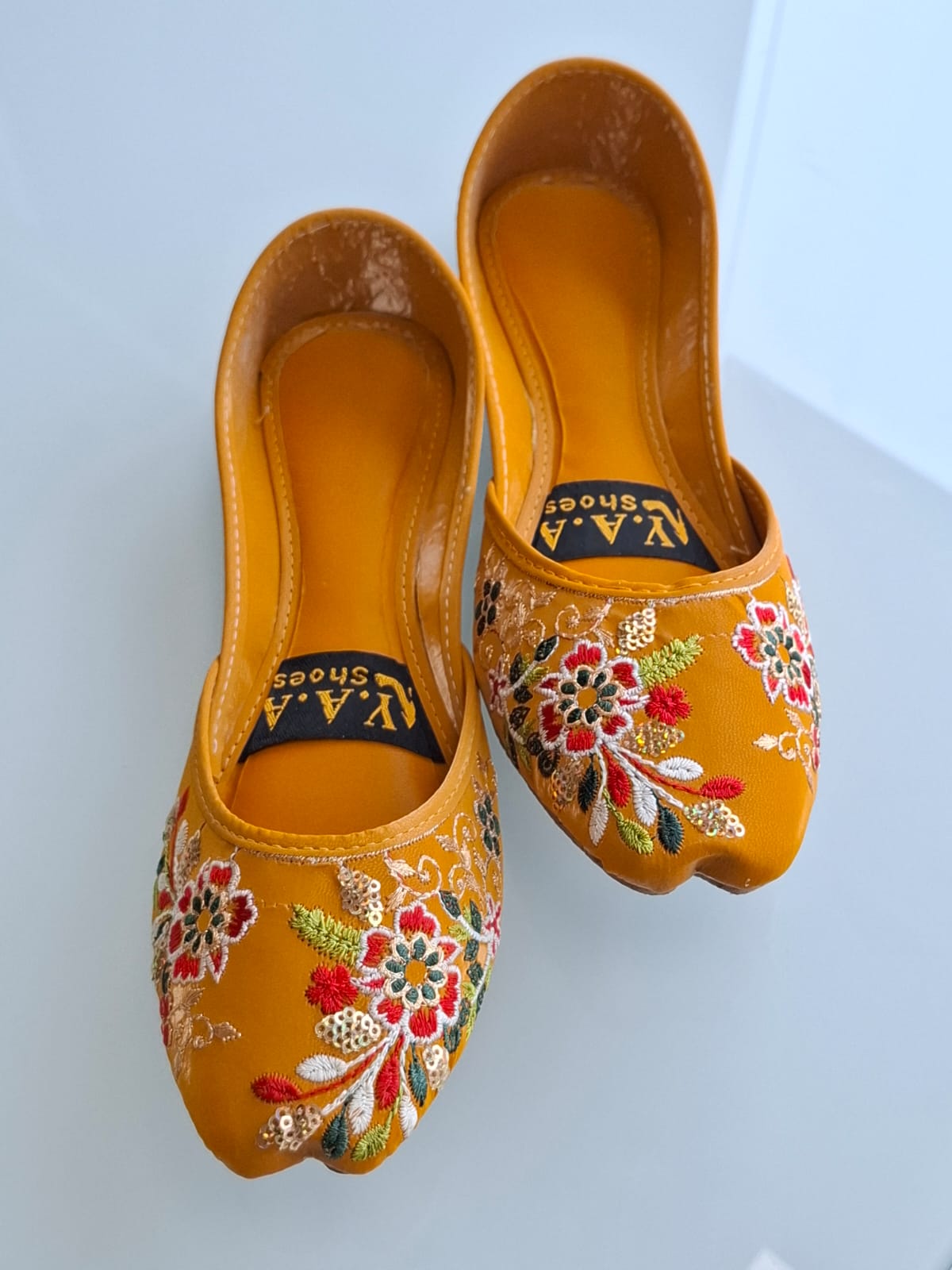 Genuine Punjabi Khussa - Handmade Flat Jutti from Pakistan