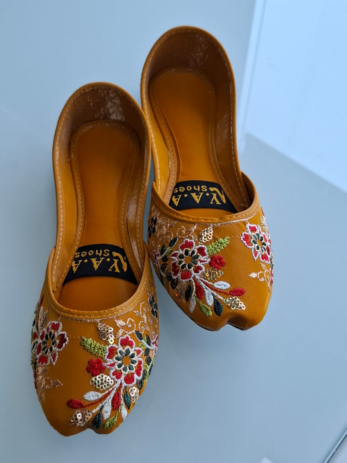 Genuine Punjabi Khussa - Handmade Flat Jutti from Pakistan