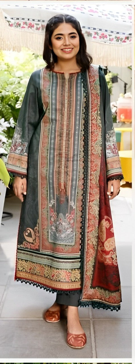 AJGB-17 PRINTED LAWN 3 PCS