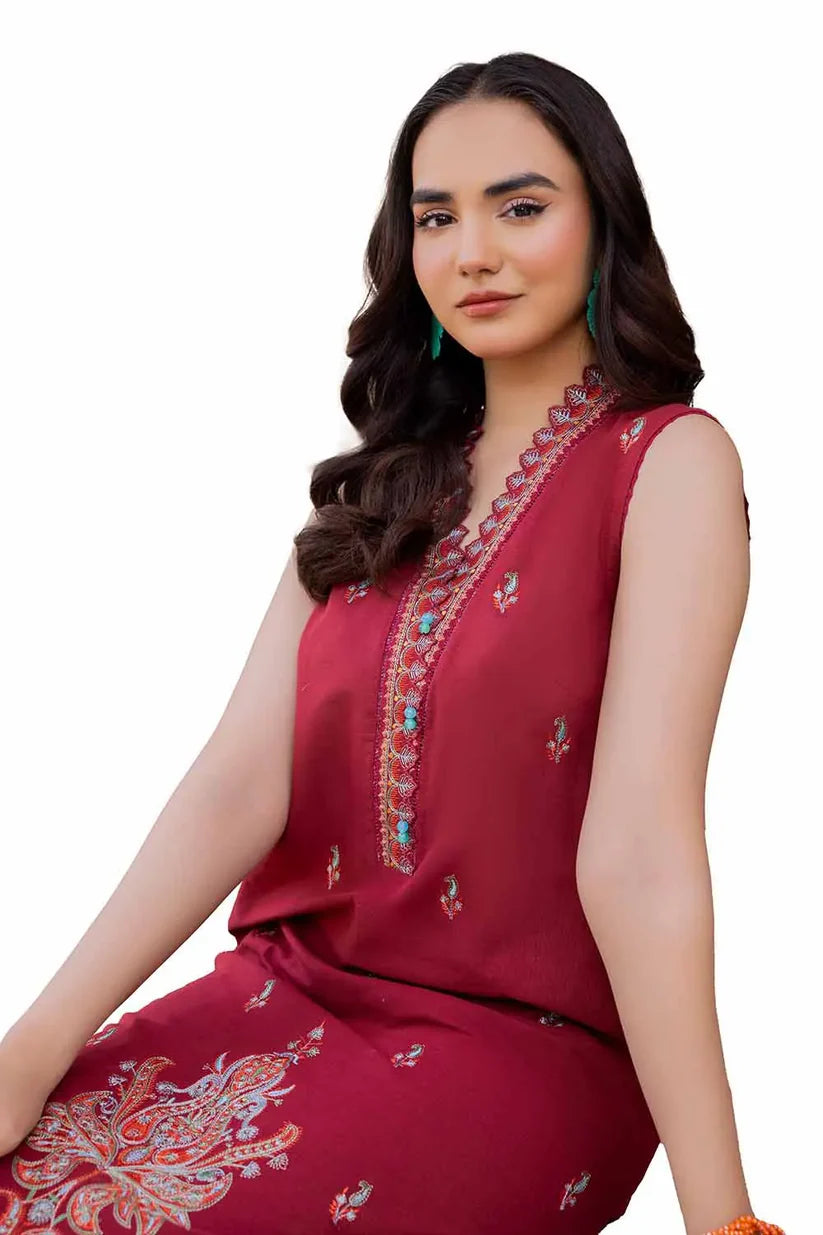 2PC Unstitched Embroidered Lawn Suit TL-42055