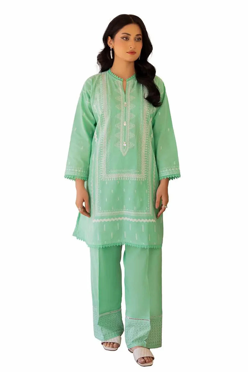 2PC Unstitched Embroidered Lawn Suit TL-42056