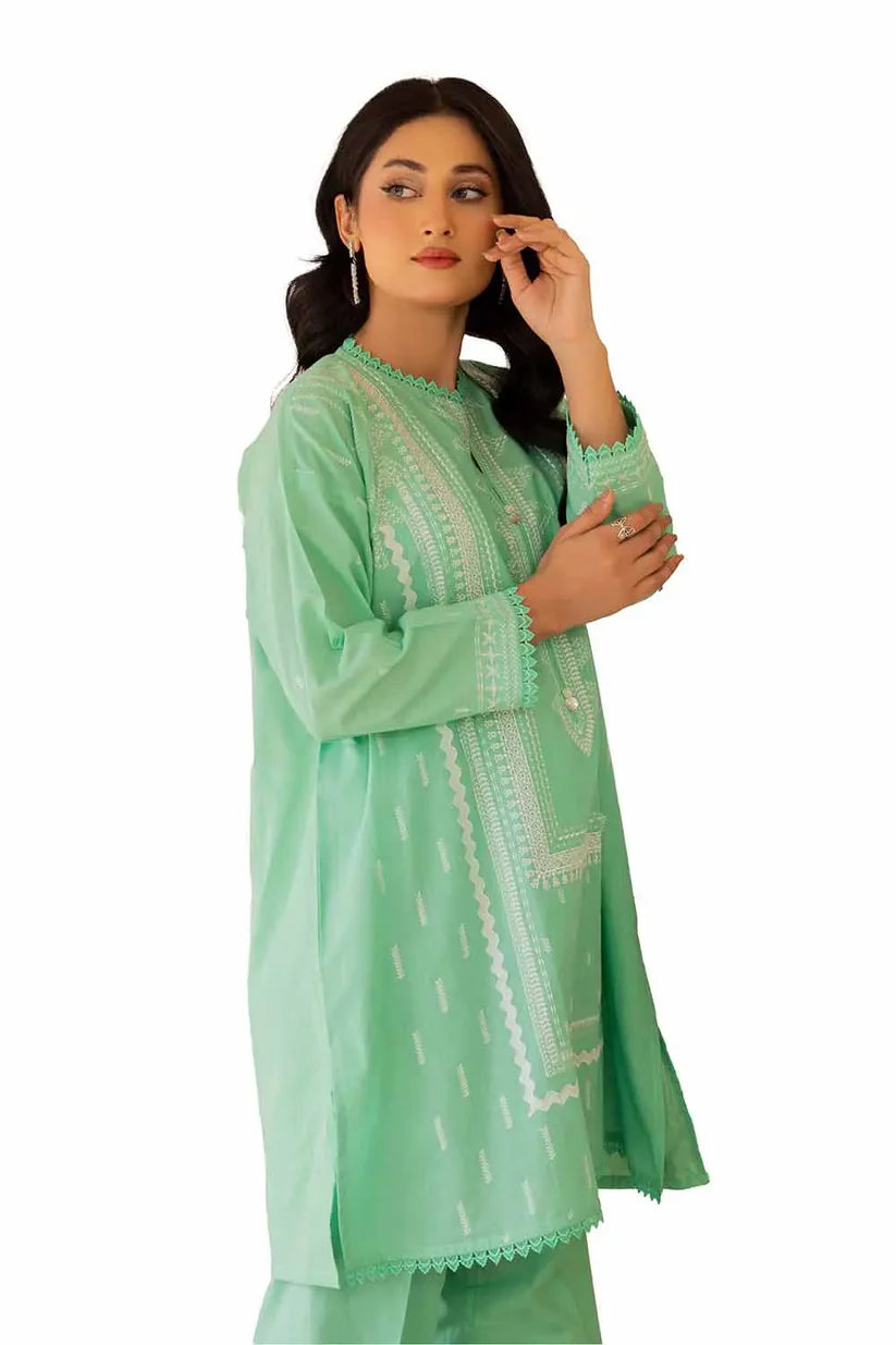 2PC Unstitched Embroidered Lawn Suit TL-42056 - 0