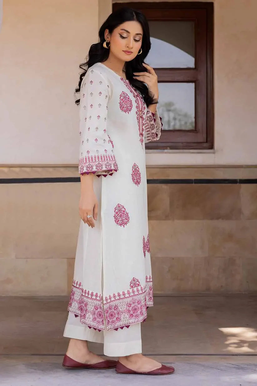 2PC Unstitched Embroidered Lawn Suit TL-42062 - 0