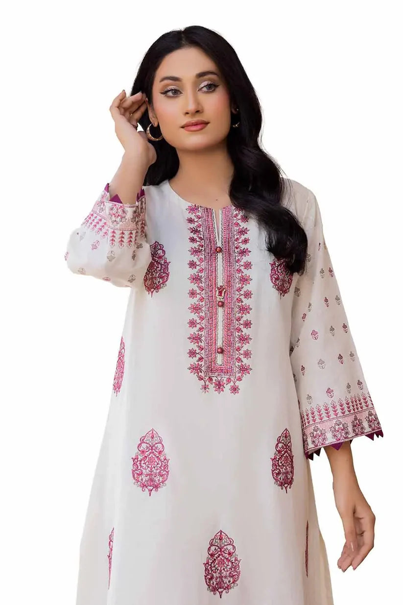 2PC Unstitched Embroidered Lawn Suit TL-42062