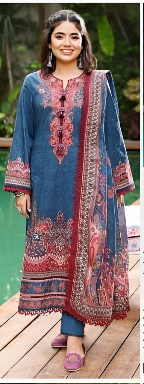 AJGB-09 PRINTED LAWN 3 PCS - 0